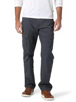 Wrangler Authentics Herren Stretch-Cargo lockerer Passform Lässige Hose, Anthrazit Köper, 35W / 32L von Wrangler Authentics