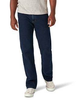 Wrangler Authentics Herren Wrangler Big & Tall Classic 5-Pocket Regular Fit Jeans Lässige Hose, Midnight Flex, 44W / 36L von Wrangler Authentics