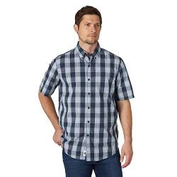 Wrangler Authentics Herren ZHESP3N Hemd mit Button-Down-Kragen, Blue Nights Plaid, X-Groß von Wrangler Authentics