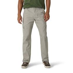 Wrangler Authentics Klassische Herren-Cargohose aus Twill, lockere Passform, Khaki Staub, 44W / 30L von Wrangler Authentics