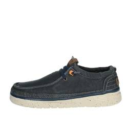 Makena Stone Herren-Sneaker aus blauem Stoff mit ultraleichter Gummisohle, blau, 45 EU von Wrangler