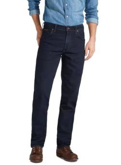 WRANGLER Herren Jeans TEXAS STRETCH Regular Fit, blue black (001), 42/32 von Wrangler