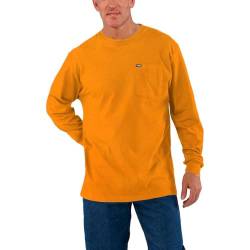 Wrangler Big and Tall Heavyweight Langarm Pocket T-Shirt für Herren - Loose Fit, Orang, 6X von Wrangler