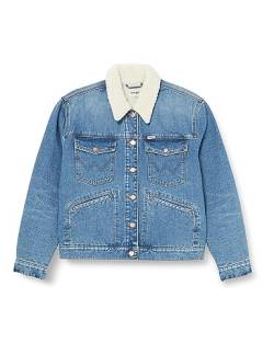 Wrangler Damen Heritage Sherpa Denim Jacket, FIRST LOVE, M EU von Wrangler