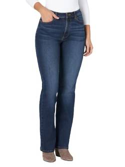 Wrangler Damen High Rise True Straight Fit Jeans, Stockton, 6W x 30L von Wrangler