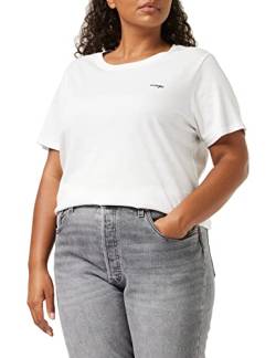 Wrangler Damen Sign Off Tee T-Shirt, Weiß (White 989), Small (Herstellergröße:S) von Wrangler