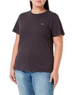 Wrangler Damen Slim Tee T Shirt, Faded Black, M EU von Wrangler