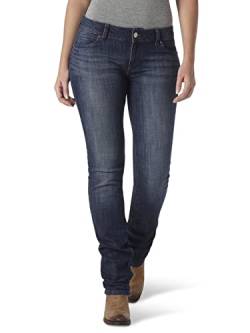 Wrangler Damen Western Mid Rise Stretch Boot Cut Jeans, Dark Stone, 1W x 30L von Wrangler