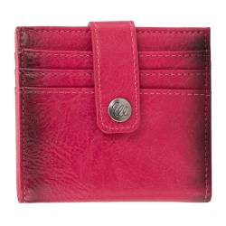Wrangler Geldbörsen für Damen, schmal, faltbar, Kreditkartenetui, Used-Look Hot Pink, Minimalistisch von Wrangler