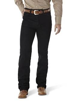 Wrangler Herren Cowboy Cut Slim Fit Stretch Boot Cut Jeans, Schwarz Stretch, 32W / 30L von Wrangler