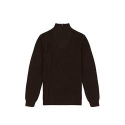 Wrangler Herren Half Zip Knit Pullover Sweater, Delicioso Brown, L von Wrangler