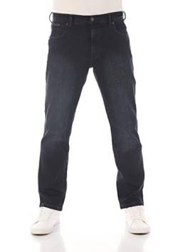 Wrangler Herren Jeans Regular Fit Texas Stretch Hose Blau Authentic Straight Jeanshose Denim Hose Baumwolle Blue w31, Farbe: Smoke Blue, Größe: 31W / 32L von Wrangler