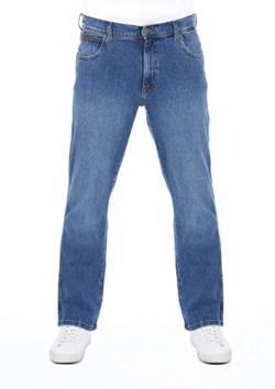 Wrangler Herren Jeans Regular Fit Texas Stretch Hose Blau Authentic Straight Jeanshose Denim Hose Baumwolle Blue w33, Farbe: Blue Whirl, Größe: 33W / 30L von Wrangler