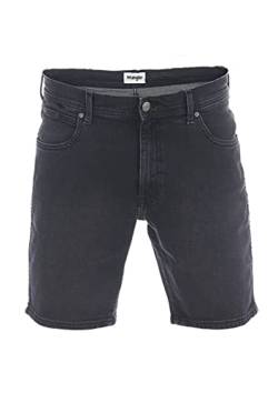 Wrangler Herren Jeans Short Texas Kurze Stretch Shorts Regular Fit Baumwolle Bermuda Sommer Hose Blau Schwarz w30 w31 w32 w33 w34 w36 w38 w40, Größe:W 30, Farbe:Cash Black (W11CHT240) von Wrangler