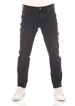Wrangler Herren Jeans Texas Slim Fit Jeanshose Hose Denim Stretch Baumwolle Schwarz W30-W44, Farbe:Cash Black, Größe:W34 / L30 von Wrangler