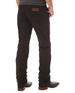 Wrangler Herren Retro Slim Fit Straight Leg Jeans, schwarz, 30W / 34L von Wrangler