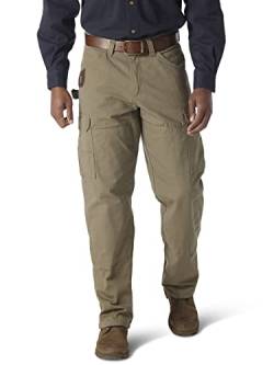 Wrangler Herren Riggs Workwear Ranger Hose mit Flanellfutter Arbeitshose, bark, 33W / 32L von Wrangler