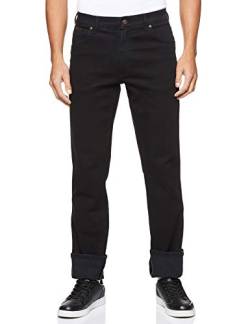 Wrangler Herren Texas Tonal Straight Jeans, Black Overdye, 38W / 34L von Wrangler