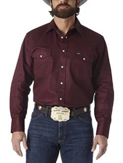 Wrangler Herren Western-Arbeitshemd Firm Finish - Violett - XX-Large von Wrangler