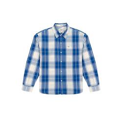 Wrangler Men's 1 PKT Shirt, Blue, Large von Wrangler
