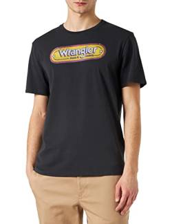 Wrangler Men's Branded Tee T-Shirt, Black, X-Large von Wrangler