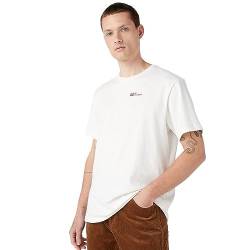 Wrangler Men's Graphic Tee T-Shirt, Worn White Light, XL von Wrangler
