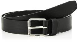 Wrangler Men's Leather Belt, Black, 105 von Wrangler
