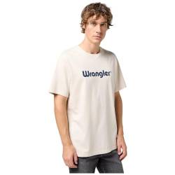 Wrangler Men's Logo Tee T-Shirt, White, 58 von Wrangler