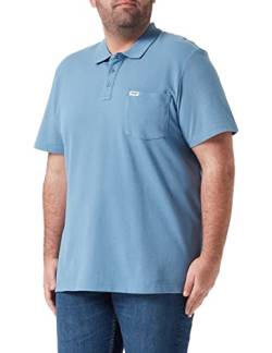 Wrangler Men's Polo Shirt, Blau Dark, XL von Wrangler