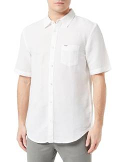 Wrangler Men's SS 1 PKT Shirt, Worn White, L von Wrangler
