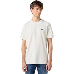 Wrangler Men's Sign Off Tee T-Shirt, Vintage White, L von Wrangler