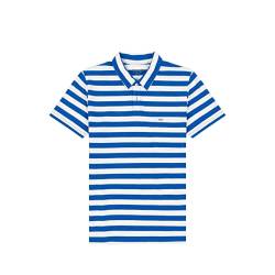 Wrangler Men's Stripe Polo Shirt, Blue, XX-Large von Wrangler
