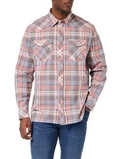 Wrangler Men's Western Shirt, Pink, X-Large von Wrangler