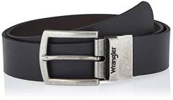 Wrangler Mens 2 Sided Belt, Black, 115 von Wrangler