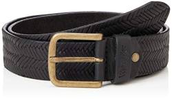 Wrangler Mens Structured Belt, Black, 95 von Wrangler