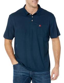 Wrangler Riggs Workwear Kurzärmeliges Herren-Poloshirt mit Tasche, Marineblau, Mittel von Wrangler