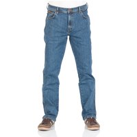Wrangler Texas Stretch Herren Jeans - Regular Fit - Blue Black - Black Overdye - Darkstone - Stonewash von Wrangler