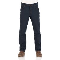 Wrangler Texas Stretch Herren Jeans - Regular Fit - Blue Black - Black Overdye - Darkstone - Stonewash von Wrangler