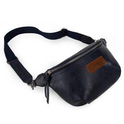 Wrangler Vintage Sling Bag für Damen Herren Brust Bauchtasche Damen Crossbody Geldbörse, * Marineblaue Schultertasche, Sling Bag von Wrangler