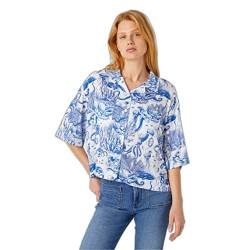 Wrangler Women's Lounge Shirt, Blue, Large von Wrangler