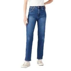 Wrangler Women's MOM Straight Jeans, Dark Wash, 26W x 32L von Wrangler