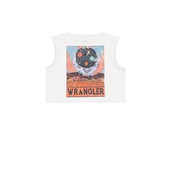Wrangler Women's Sleeveless Tee T-Shirt, White, Medium von Wrangler