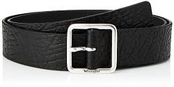 Wrangler Women's Square Buckle Belt, Black, 85 von Wrangler