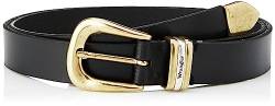 Wrangler Women's Triple Loop Belt, Black, 85 von Wrangler