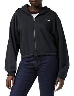 Wrangler Women's Zip Hoodie Hooded Sweatshirt, Black, Medium von Wrangler