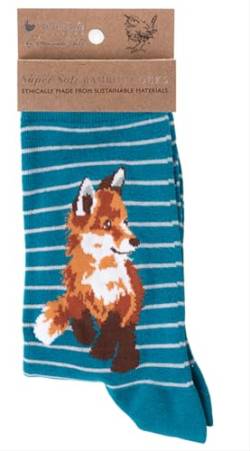 Wrendale Designs Socken "Born To Be Wild", blau, M, Unisex, Größe 37-41 von Wrendale Designs by Hannah Dale