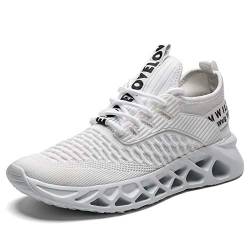 Herren Turnschuhe Laufschuhe Athletic Sport Tennis Gym Sneaker Komfort Casual Walking Fitness Schuhe für Herren, Z79 White, 40 2/3 EU von Wrezatro