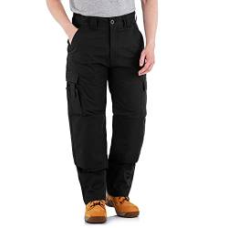 WrightFits Männer Falcon Arbeitshose - Schwarz Cargohose von WrightFits