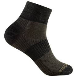 Wrightsock - Coolmesh II Merino Quarter - Multifunktionssocken Gr S schwarz von Wrightsock