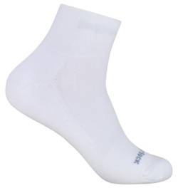 Wrightsock Endurance Profi Sportsocke quarter -anti-blasen-system- in weiss-grau - Socken Größe M von Wrightsock